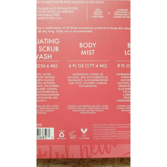 You Are Amazing Hello Beautiful Skin SUGAR PLUM BERRY 3 Piece Gift Set SEALED! - Picture 10 of 12